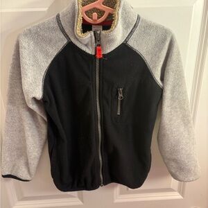 Carters Black and Gray Zip-Up Jacket 5T